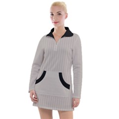 Pale Grey - Women s Long Sleeve Casual Dress by FashionLane