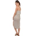 Pale Grey - Waist Tie Cover Up Chiffon Dress View2