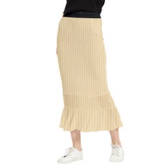 Pale Orange - Maxi Fishtail Chiffon Skirt