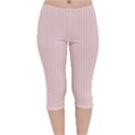 Pale Pink - Velvet Capri Leggings  View1