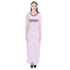 Pale Purple - Short Sleeve Maxi Dress by FashionLane