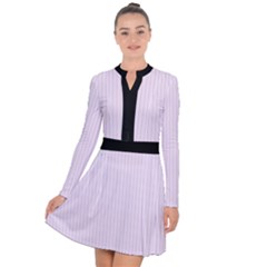 Pale Purple - Long Sleeve Panel Dress by FashionLane