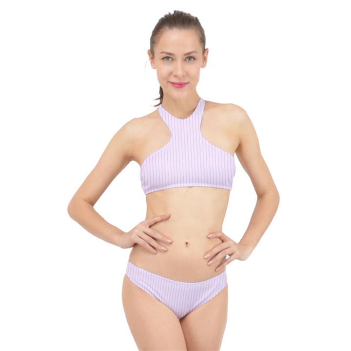 Pale Purple - High Neck Bikini Set