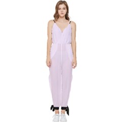 Pale Purple - Sleeveless Tie Ankle Jumpsuit by FashionLane