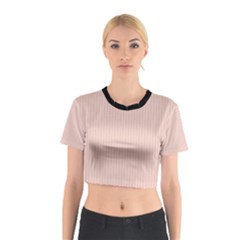 Pale Red - Cotton Crop Top by FashionLane