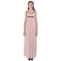 Pale Red - Empire Waist Maxi Dress by FashionLane