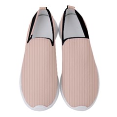 Pale Red - Women s Slip On Sneakers by FashionLane