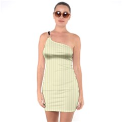 Pale Yellow - One Soulder Bodycon Dress by FashionLane