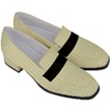 Pale Yellow - Women s Chunky Heel Loafers View3