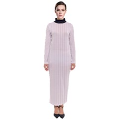 Pale Mauve - Turtleneck Maxi Dress by FashionLane