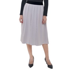 Pale Mauve - Classic Velour Midi Skirt  by FashionLane