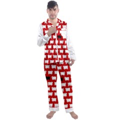 Black Sheep Men s Long Sleeve Satin Pajamas Set by NoHang