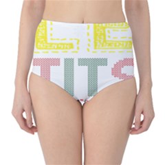 Let It Snow Classic High-waist Bikini Bottoms by NoHang