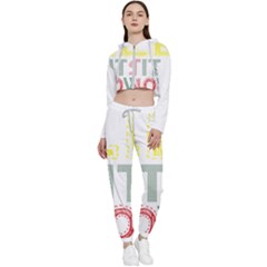 Let It Snow Cropped Zip Up Lounge Set by NoHang