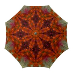 Landscape In A Colorful Structural Habitat Ornate Golf Umbrellas by pepitasart