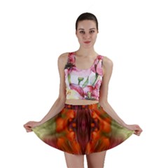 Landscape In A Colorful Structural Habitat Ornate Mini Skirt by pepitasart