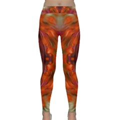 Landscape In A Colorful Structural Habitat Ornate Classic Yoga Leggings by pepitasart