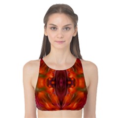 Landscape In A Colorful Structural Habitat Ornate Tank Bikini Top by pepitasart