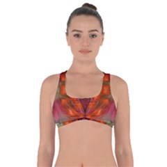 Landscape In A Colorful Structural Habitat Ornate Got No Strings Sports Bra by pepitasart