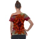 Landscape In A Colorful Structural Habitat Ornate Off Shoulder Tie-Up Tee View2