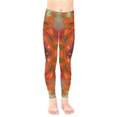 Landscape In A Colorful Structural Habitat Ornate Kids  Leggings by pepitasart