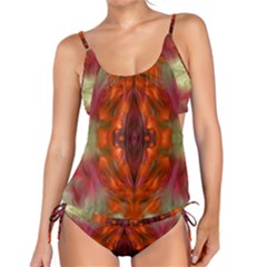 Landscape In A Colorful Structural Habitat Ornate Tankini Set by pepitasart