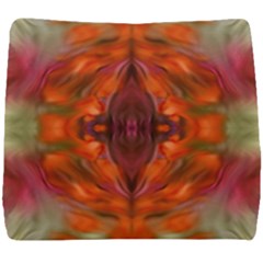 Landscape In A Colorful Structural Habitat Ornate Seat Cushion by pepitasart