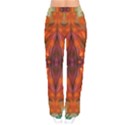 Landscape In A Colorful Structural Habitat Ornate Women velvet Drawstring Pants View2