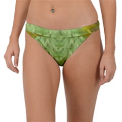 Landscape In A Green Structural Habitat Ornate Band Bikini Bottom by pepitasart