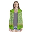 Landscape In A Green Structural Habitat Ornate Drape Collar Cardigan View1