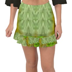 Landscape In A Green Structural Habitat Ornate Fishtail Mini Chiffon Skirt by pepitasart