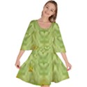 Landscape In A Green Structural Habitat Ornate Velour Kimono Dress View1