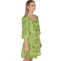 Landscape In A Green Structural Habitat Ornate Velour Kimono Dress View3