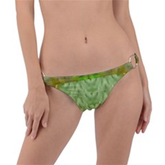 Landscape In A Green Structural Habitat Ornate Ring Detail Bikini Bottom by pepitasart