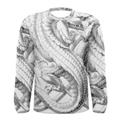 Dragon Lizard Vector Monster Men s Long Sleeve Tee