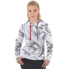 Dragon Lizard Vector Monster Women s Overhead Hoodie by HermanTelo