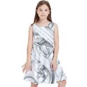 Dragon Lizard Vector Monster Kids  Skater Dress View1