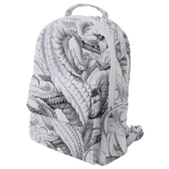 Dragon Lizard Vector Monster Flap Pocket Backpack (small) by HermanTelo