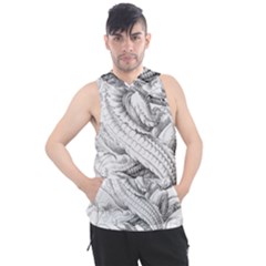 Dragon Lizard Vector Monster Men s Sleeveless Hoodie