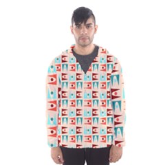 Retro Digital Men s Hooded Windbreaker by Mariart