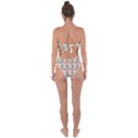 Retro Digital Tie Back One Piece Swimsuit View2