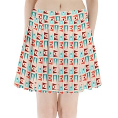 Retro Digital Pleated Mini Skirt by Mariart