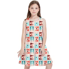 Retro Digital Kids  Skater Dress