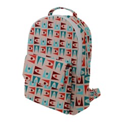 Retro Digital Flap Pocket Backpack (large)