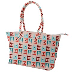 Retro Digital Canvas Shoulder Bag