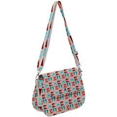 Retro Digital Saddle Handbag by Mariart