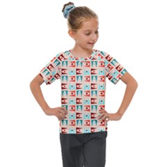 Retro Digital Kids  Mesh Piece Tee