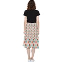 Retro Digital Frill Hi Low Chiffon Skirt View2