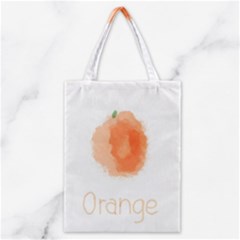 Orange Fruit Watercolor Painted Classic Tote Bag by Mariart