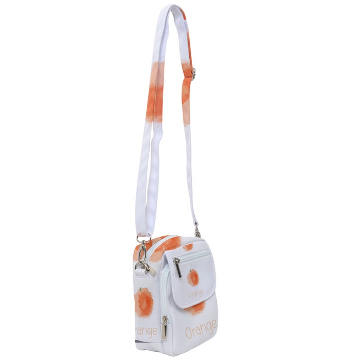 Orange Fruit Watercolor Painted Shoulder Strap Belt Bag